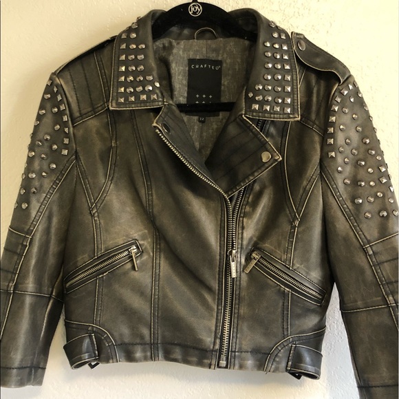 Topshop Jackets & Blazers - Studded moto jacket
